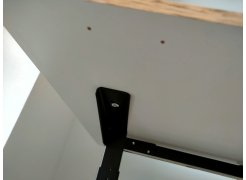 Компьютерный стол Маркос 140х80 светло-серый / черный фото покупателя 15