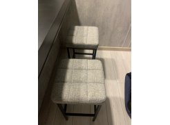 Барный стул Лофт кожзам темно-серый / черный матовый фото покупателя 301