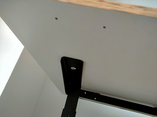 Компьютерный стол Маркос 140х80 голубой / черный фото покупателя 15