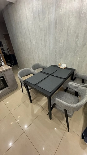 Стул на металлокаркасе Twin gray / black фото покупателя 17