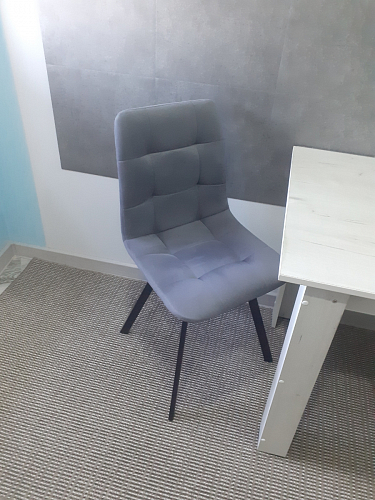 Стул на металлокаркасе Чилли черный / зеленый фото покупателя 1024