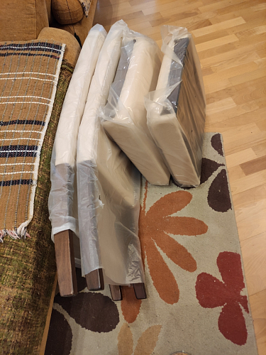 Стул Menson dark walnut / fabric cream фото покупателя 2