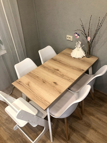 Стол Тринити Лофт 120 32 мм бетон / черный матовый фото покупателя 178