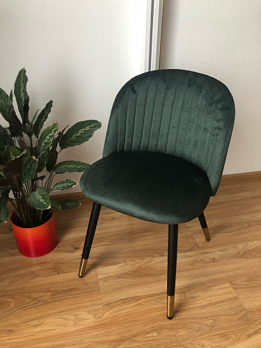 Стул на металлокаркасе Gabi 1 темно-серый / черный фото покупателя 330