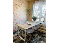 Деревянный стол Лота Лофт 120(160)х75 черный матовый / бетон светлый фото покупателя 810