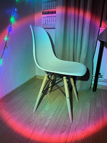 Пластиковый стул Eames PC-015 серо-голубой / дерево фото покупателя 88