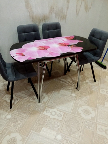 Стул на металлокаркасе Чилли зеленый / черный фото покупателя 1063