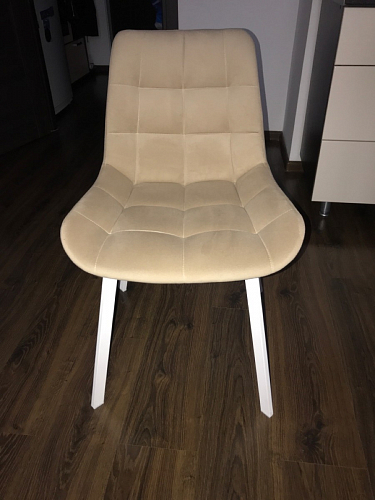 Стул на металлокаркасе Чилли синий / белый фото покупателя 1183