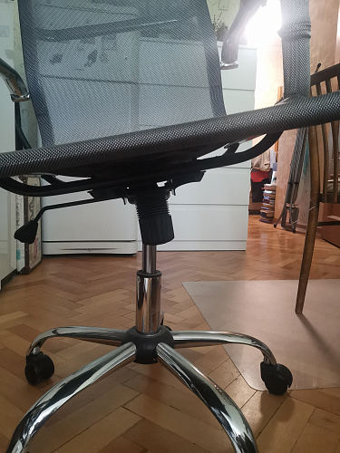 Компьютерное кресло Reus сетка черный / хром фото покупателя 2