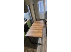 Стол Лота Лофт 140 25 мм юта / белый матовый фото покупателя 353