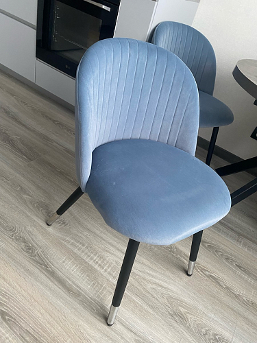 Стул на металлокаркасе Gabi 1 light purple / black фото покупателя 742