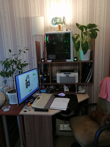 Стол компьютерный Джаз-18 ясень шимо фото покупателя 1