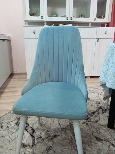 Стул на металлокаркасе Kora green / black фото покупателя 392