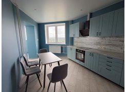 Обеденная группа Эделин светло-серый / бетон / черный матовый фото покупателя 6