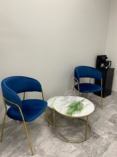 Стул на металлокаркасе Kamelia светло-фиолетовый / золотой фото покупателя 57