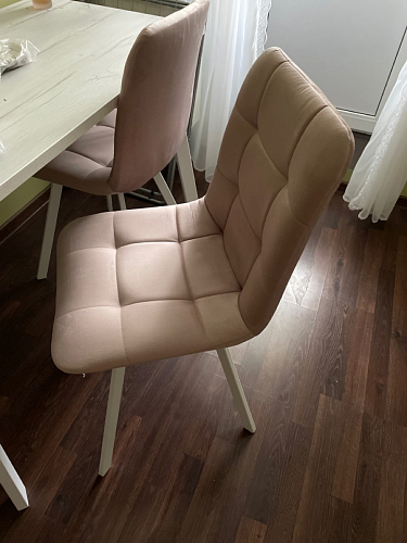 Стул на металлокаркасе Чилли синий / белый фото покупателя 1147