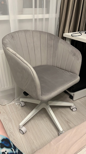 Компьютерное кресло Тибо светло-коричневый / белый фото покупателя 148