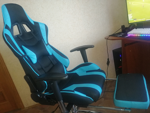 Компьютерное кресло Kano 1 light blue / black фото покупателя 28