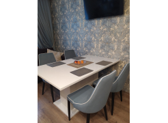 Стул на металлокаркасе Kora 1 gray / black фото покупателя 5