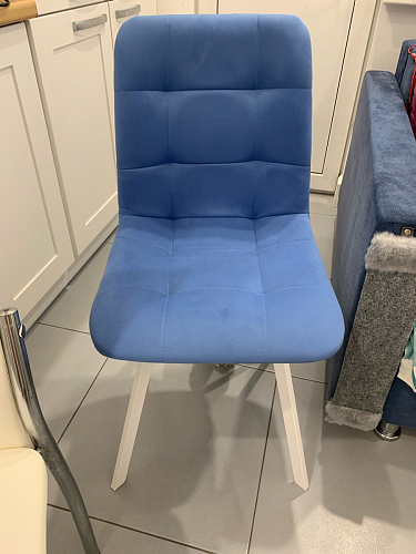 Стул на металлокаркасе Чилли темно-серый / черный каркас фото покупателя 418