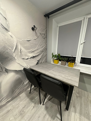 Деревянный стол Лота Лофт 140х80 черный матовый / бетон светлый фото покупателя 382