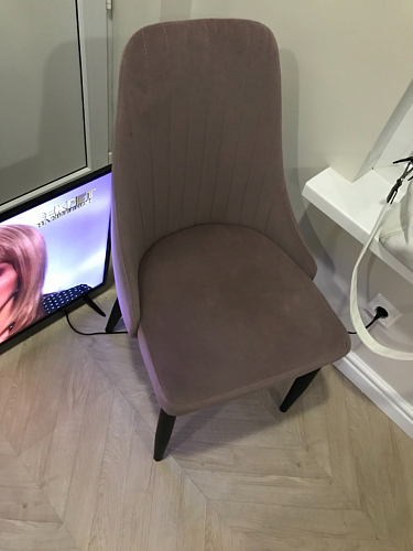 Стул на металлокаркасе Kora light purple / white фото покупателя 9