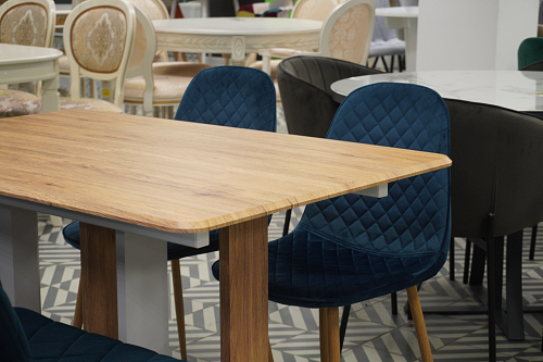 Стул на металлокаркасе Capri голубой из шоурума 9