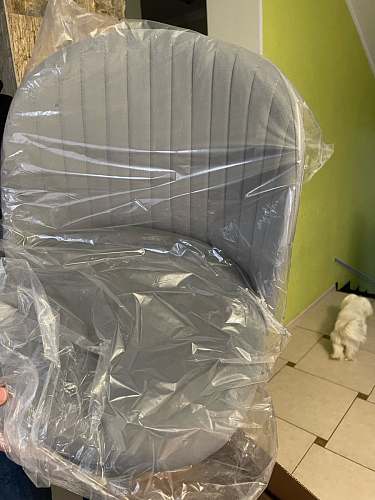 Стул на металлокаркасе Gabi 1 light blue / black / gold фото покупателя 917