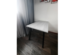 Стол Тринити Лофт 120 32 мм бетон / черный матовый фото покупателя 19