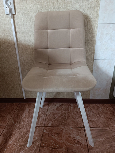 Стул на металлокаркасе Чилли синий / белый фото покупателя 1210