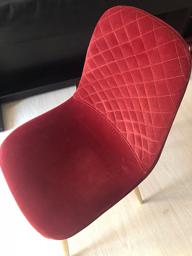 Стул на металлокаркасе Dabl wine red фото покупателя 209