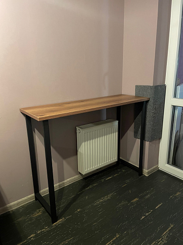 Барная стойка Дилан Лофт 120х40х90 бетон светлый фото покупателя 182