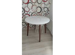 Стол обеденный Bosco D90 белый / натуральный фото покупателя 3