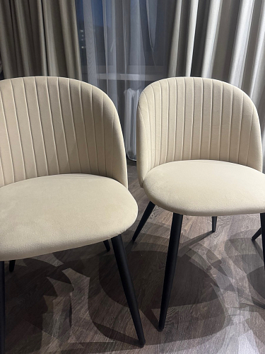 Стул на металлокаркасе Gabi 1 dark gray / black фото покупателя 581