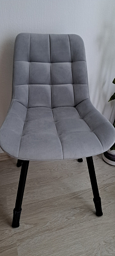 Стул на металлокаркасе Челси бежевый / белый каркас фото покупателя 27