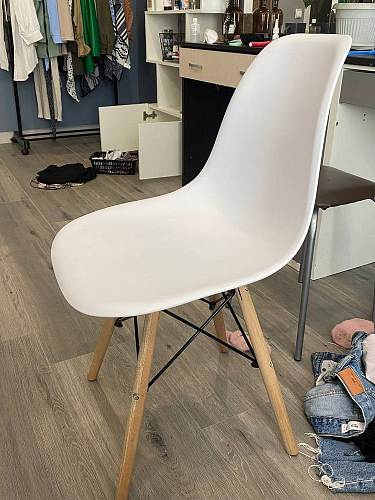 Стул Cindy Eames mod. 001 white / natural фото покупателя 8