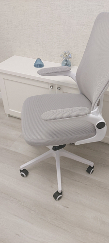 Компьютерное кресло Konfi gray / blue / white фото покупателя 140