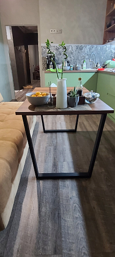 Деревянный стол Лота Лофт 140х80 белый матовый / бетон светлый фото покупателя 304