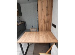 Стол Лота Лофт 140 25 мм черный матовый / бетон фото покупателя 761