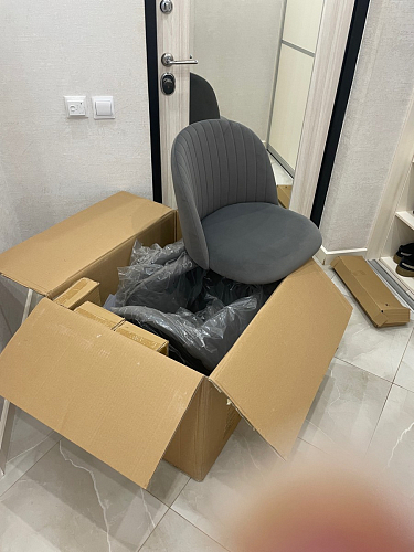 Стул на металлокаркасе Gabi gray / black фото покупателя 349