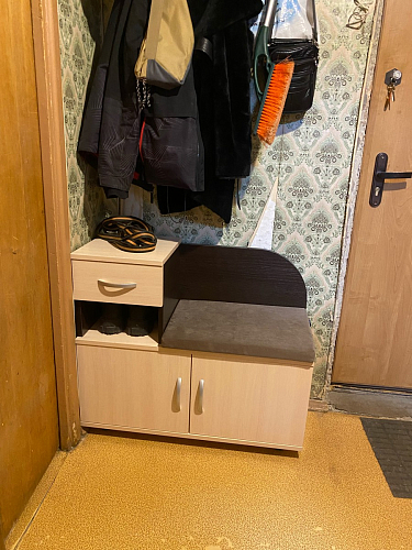 Обувница Аврора дуб млечный / венге фото покупателя 21