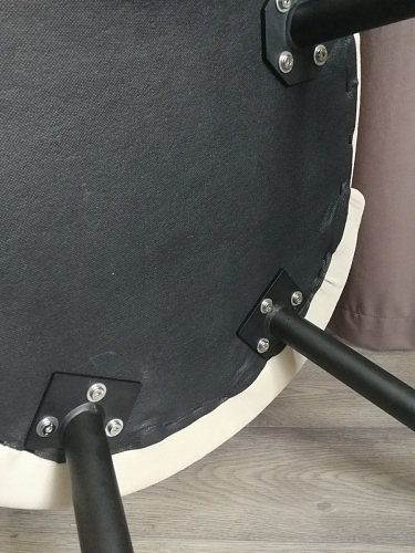 Стул на металлокаркасе Gabi 1 темно-серый / черный фото покупателя 231