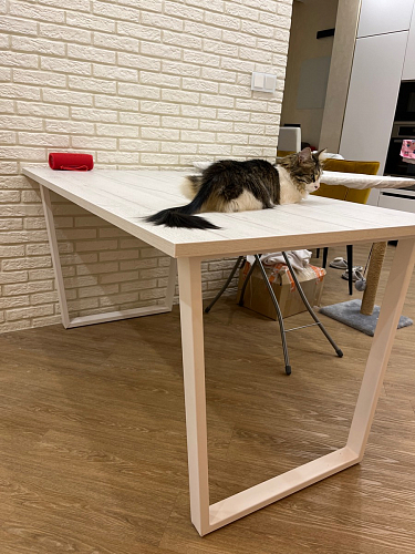 Деревянный стол Лота Лофт 120x75 дуб крафт табачный / черный матовый фото покупателя 753