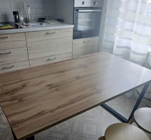 Стол раскладной Лота Лофт 120 25 мм юта / черный матовый фото покупателя 189