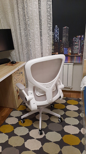 Компьютерное кресло Konfi gray / blue / white фото покупателя 131