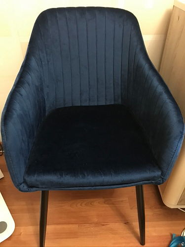 Стул на металлокаркасе Slam синий фото покупателя 90