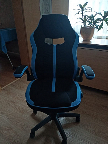 Компьютерное кресло Plast черный / голубой фото покупателя 3