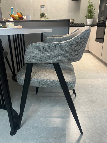 Стул на металлокаркасе Twin gray / black фото покупателя 8