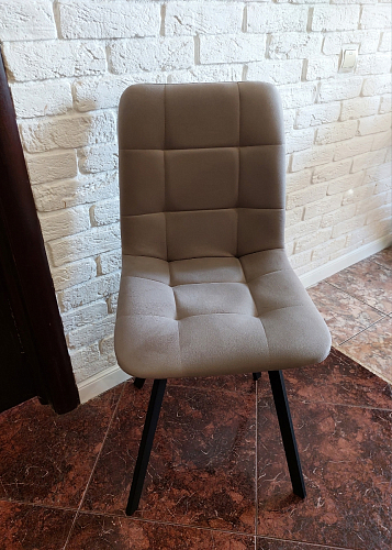 Стул на металлокаркасе Чилли К кирпичный / черный фото покупателя 210