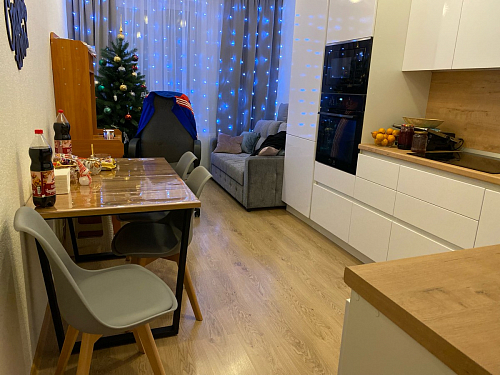 Стол Лота Лофт 120 32 мм бетон / черный матовый фото покупателя 398